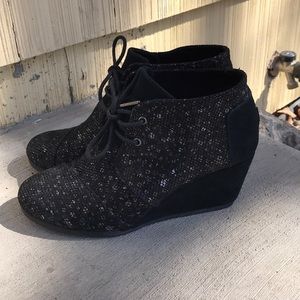 TOMS Wedge Bootie.